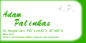 adam palinkas business card